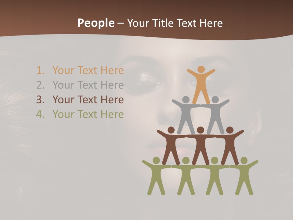 Portrait Graceful Style PowerPoint Template