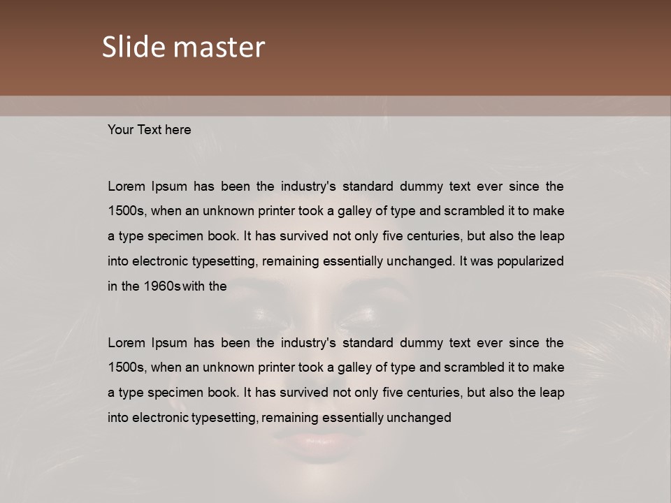 Hairstyle Fashion Style PowerPoint Template