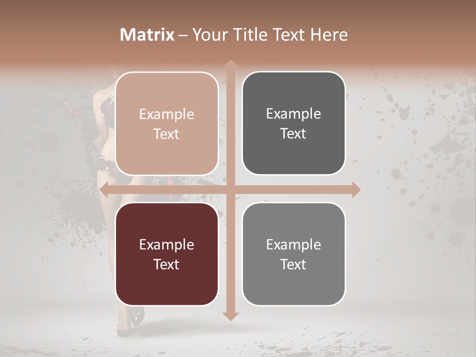 Thin Brunette Heel PowerPoint Template