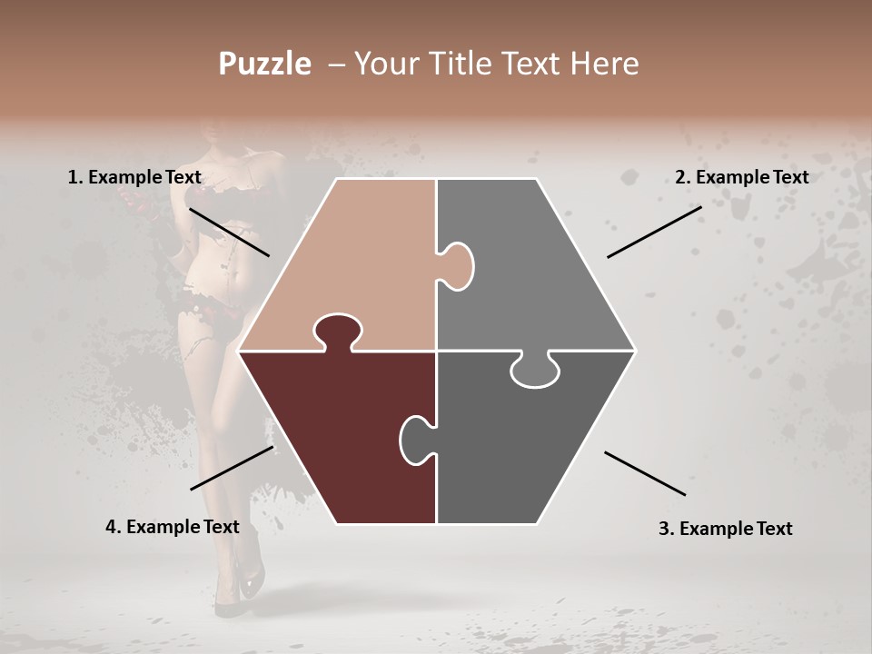 Thin Brunette Heel PowerPoint Template