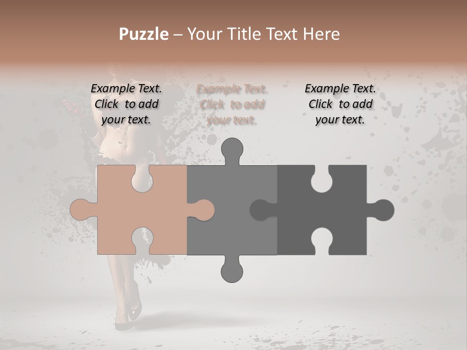 Thin Brunette Heel PowerPoint Template