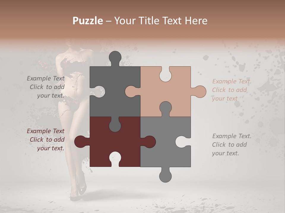 Thin Brunette Heel PowerPoint Template