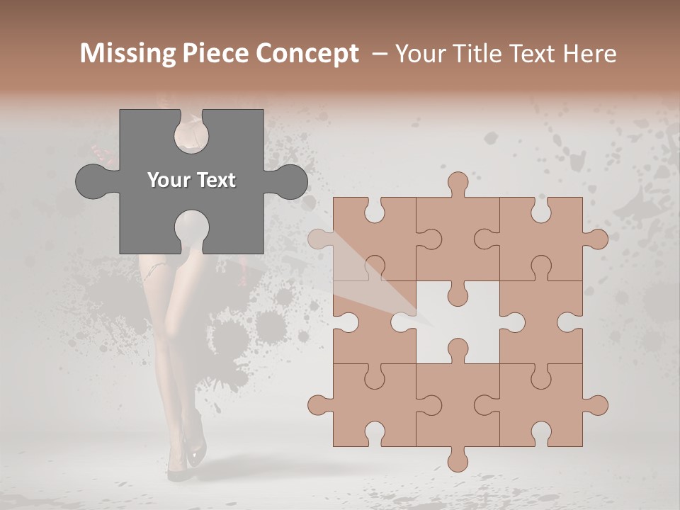 Thin Brunette Heel PowerPoint Template