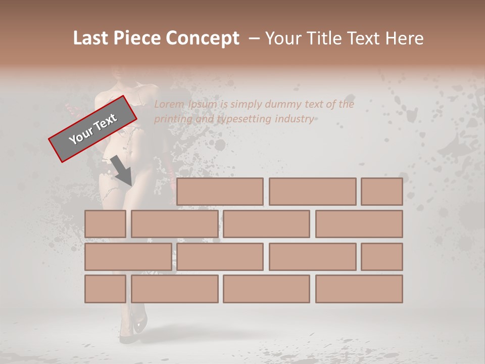 Thin Brunette Heel PowerPoint Template