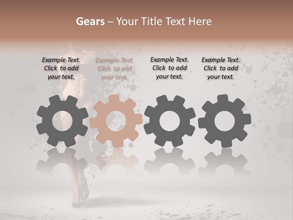 Thin Brunette Heel PowerPoint Template