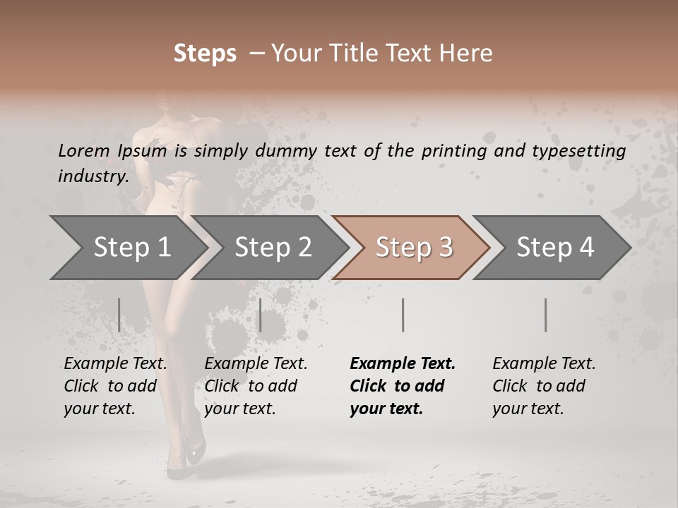 Thin Brunette Heel PowerPoint Template