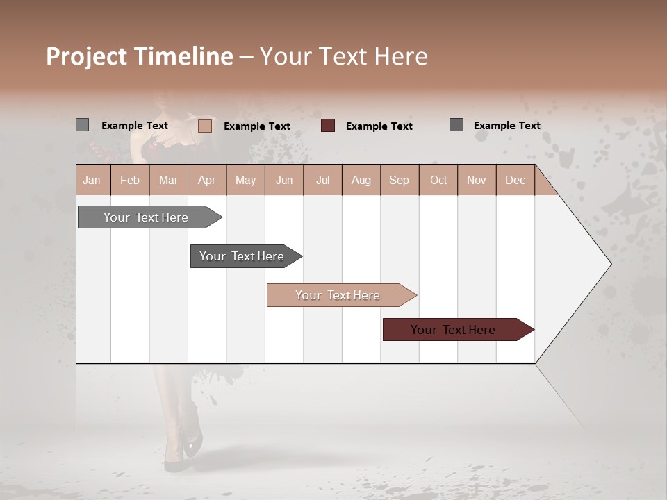 Thin Brunette Heel PowerPoint Template