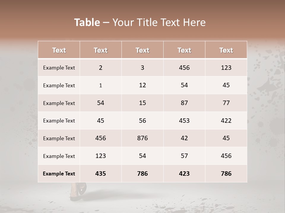 Thin Brunette Heel PowerPoint Template