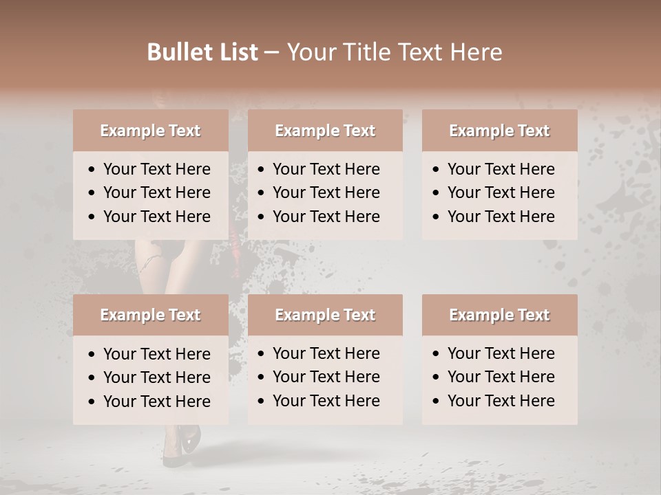 Thin Brunette Heel PowerPoint Template