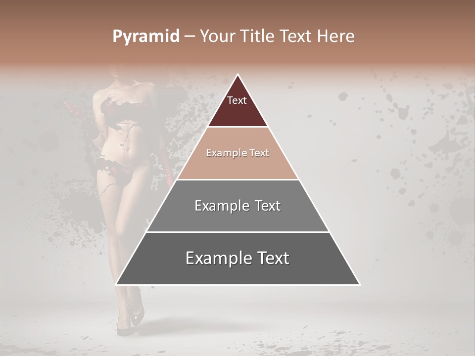 Thin Brunette Heel PowerPoint Template