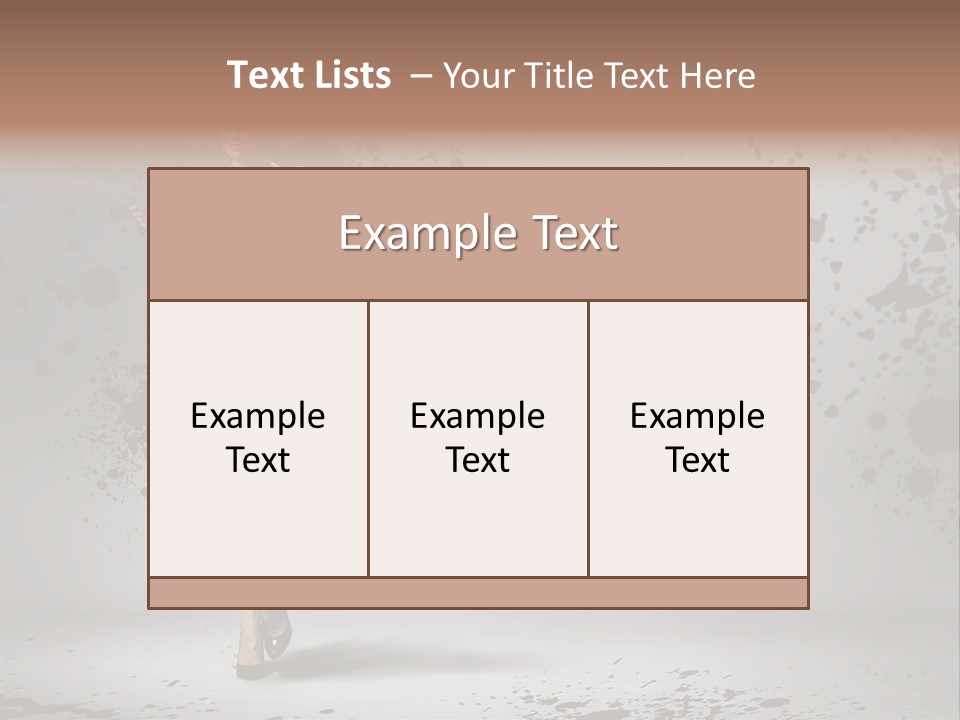 Thin Brunette Heel PowerPoint Template