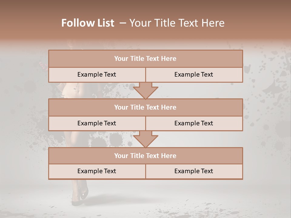 Thin Brunette Heel PowerPoint Template