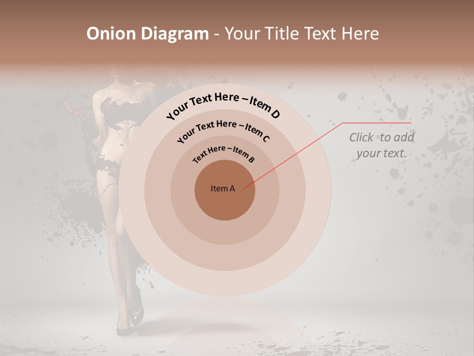 Thin Brunette Heel PowerPoint Template