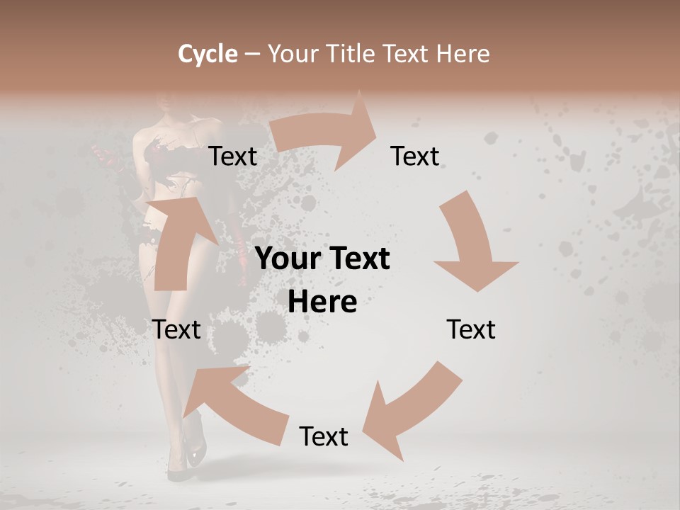 Thin Brunette Heel PowerPoint Template