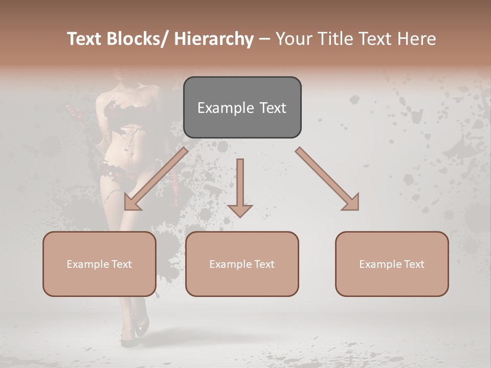 Thin Brunette Heel PowerPoint Template