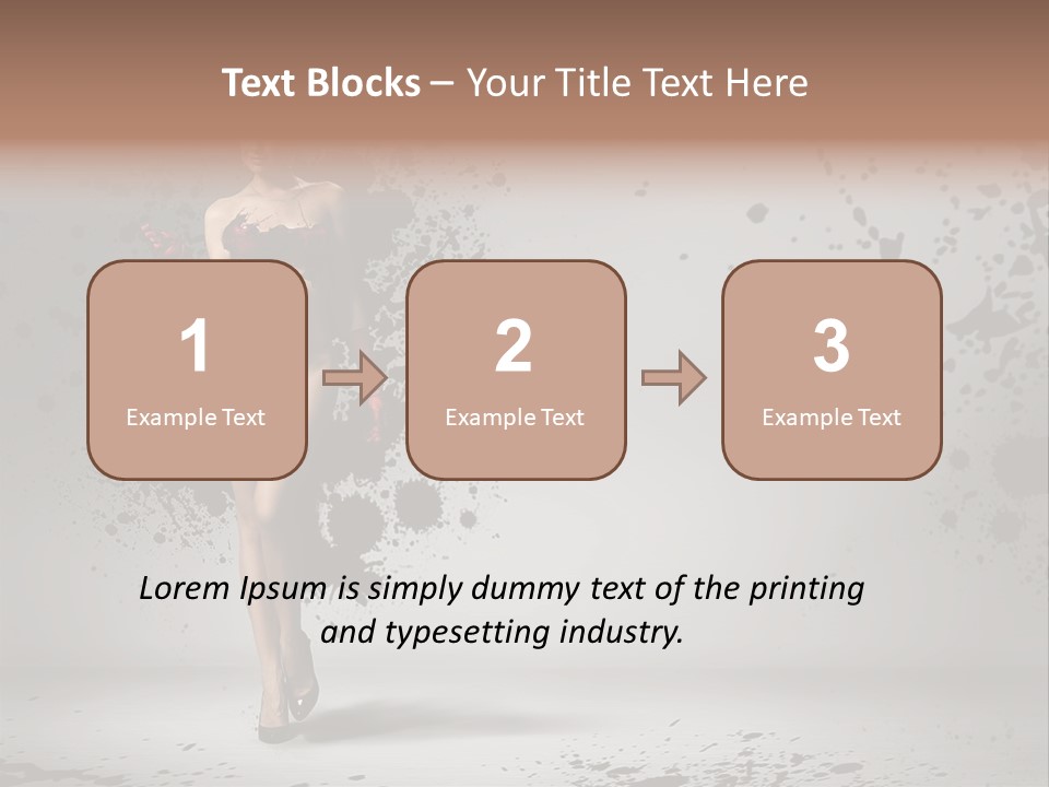 Thin Brunette Heel PowerPoint Template