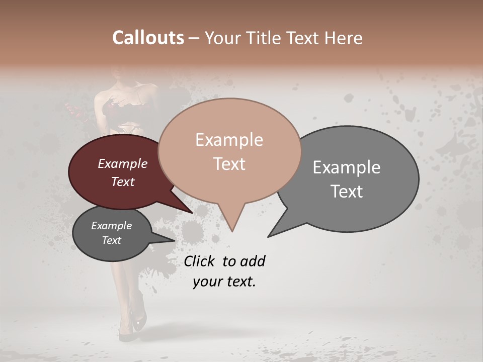 Thin Brunette Heel PowerPoint Template