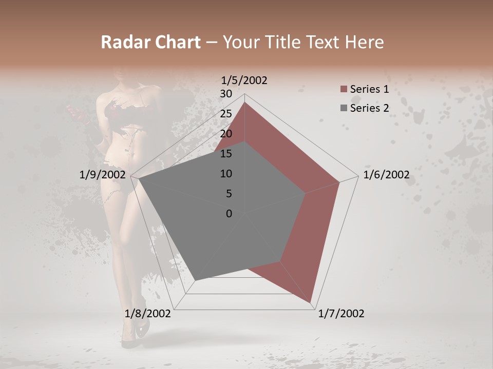 Thin Brunette Heel PowerPoint Template