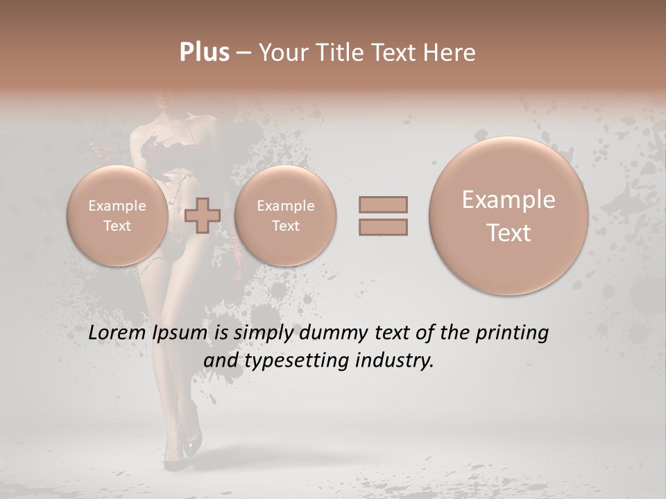 Thin Brunette Heel PowerPoint Template