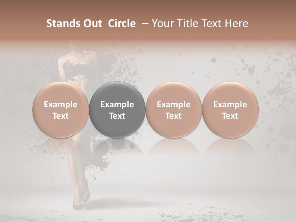 Thin Brunette Heel PowerPoint Template