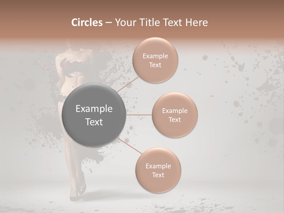 Thin Brunette Heel PowerPoint Template