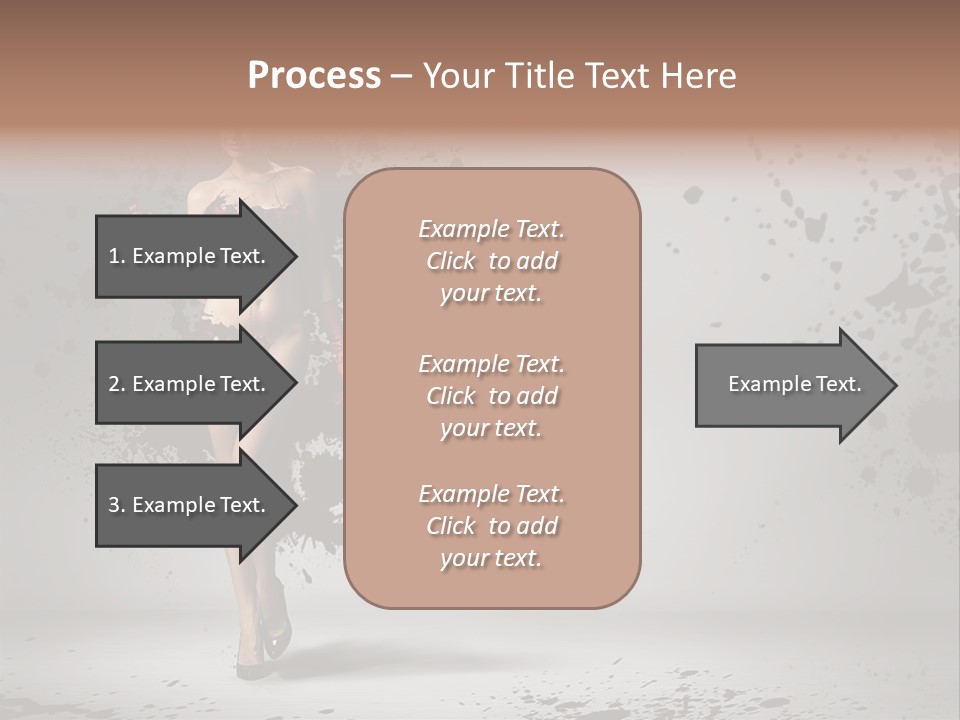 Thin Brunette Heel PowerPoint Template