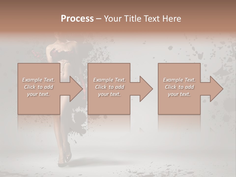 Thin Brunette Heel PowerPoint Template