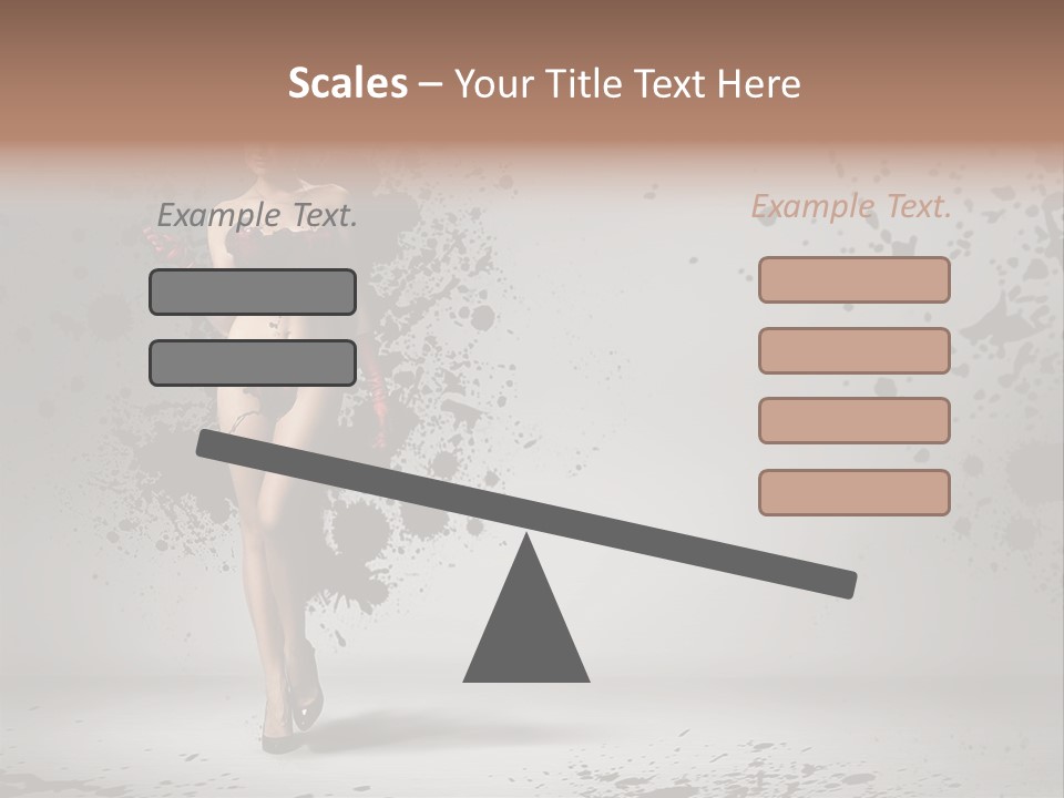 Thin Brunette Heel PowerPoint Template