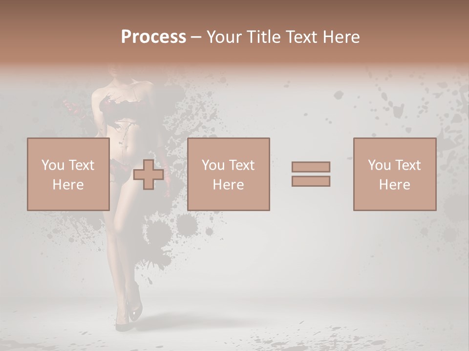 Thin Brunette Heel PowerPoint Template