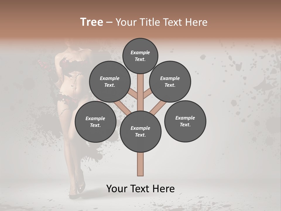 Thin Brunette Heel PowerPoint Template