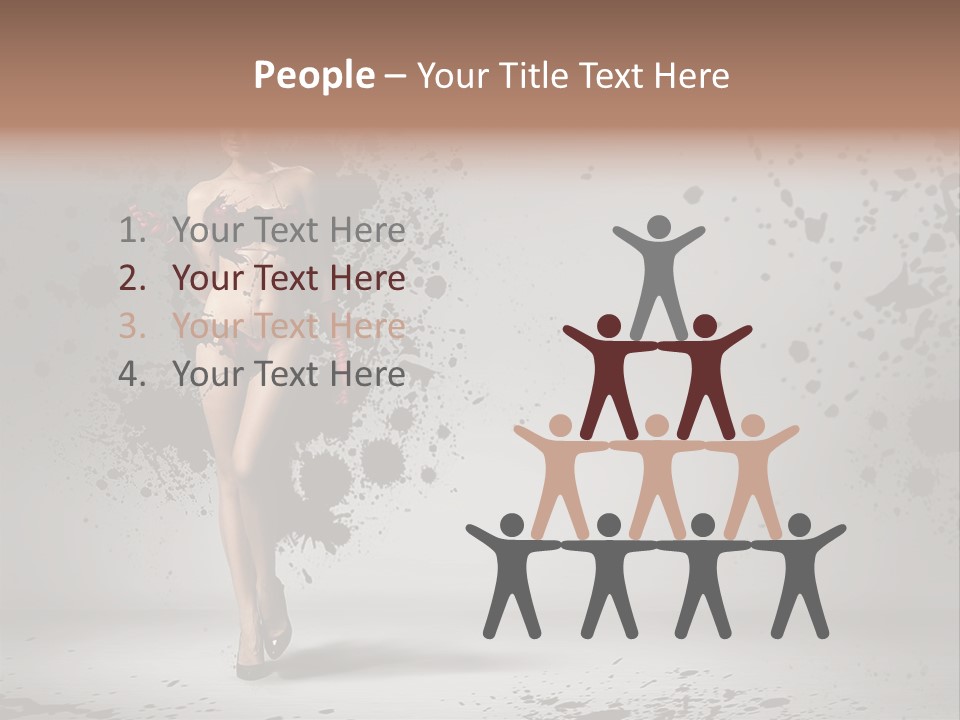 Thin Brunette Heel PowerPoint Template
