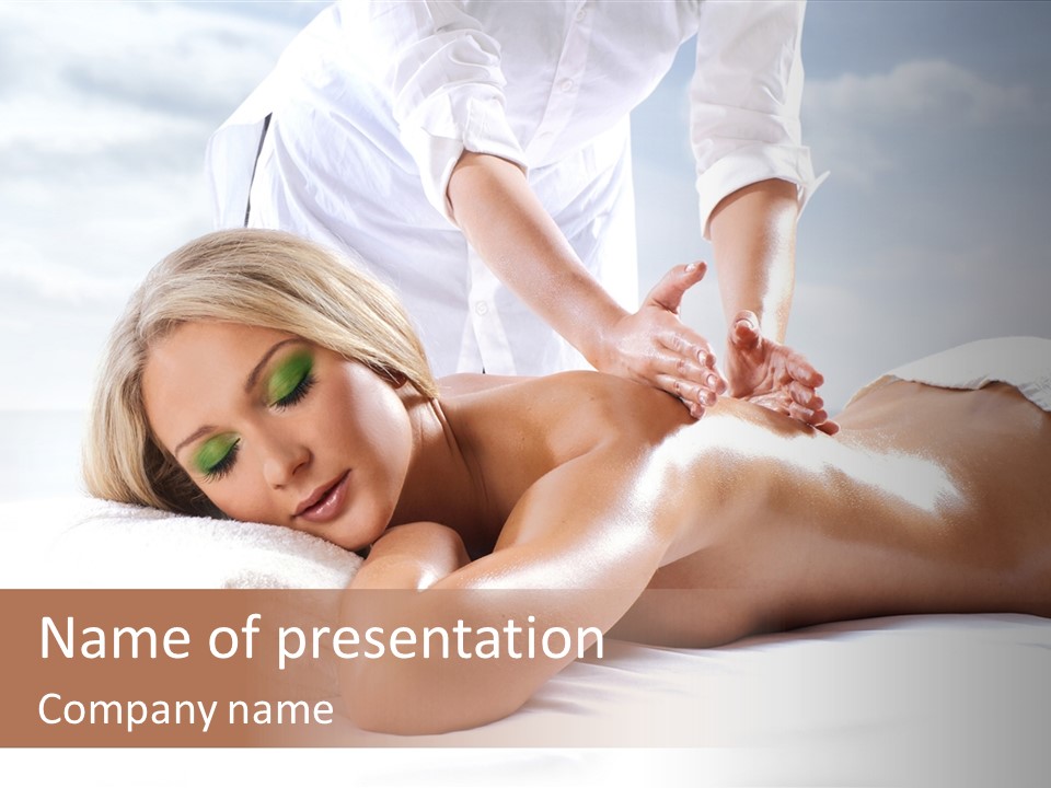 Ocean Massage Back PowerPoint Template