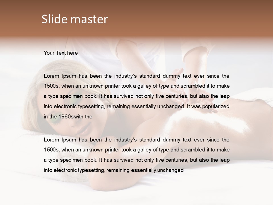 Ocean Massage Back PowerPoint Template