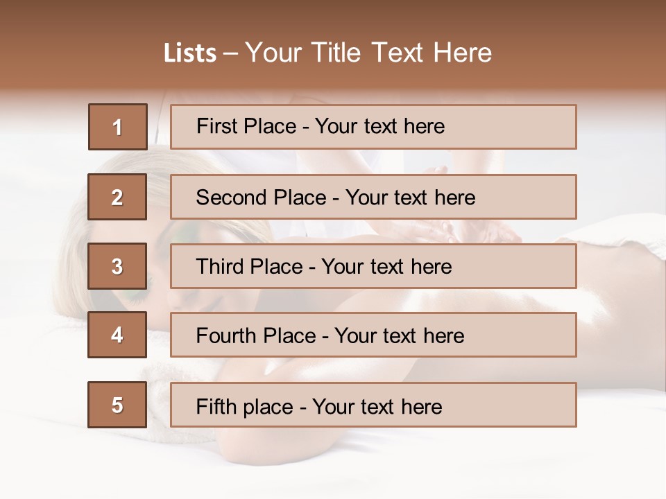 Ocean Massage Back PowerPoint Template