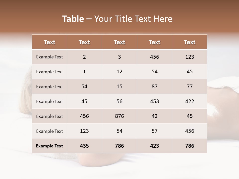 Ocean Massage Back PowerPoint Template