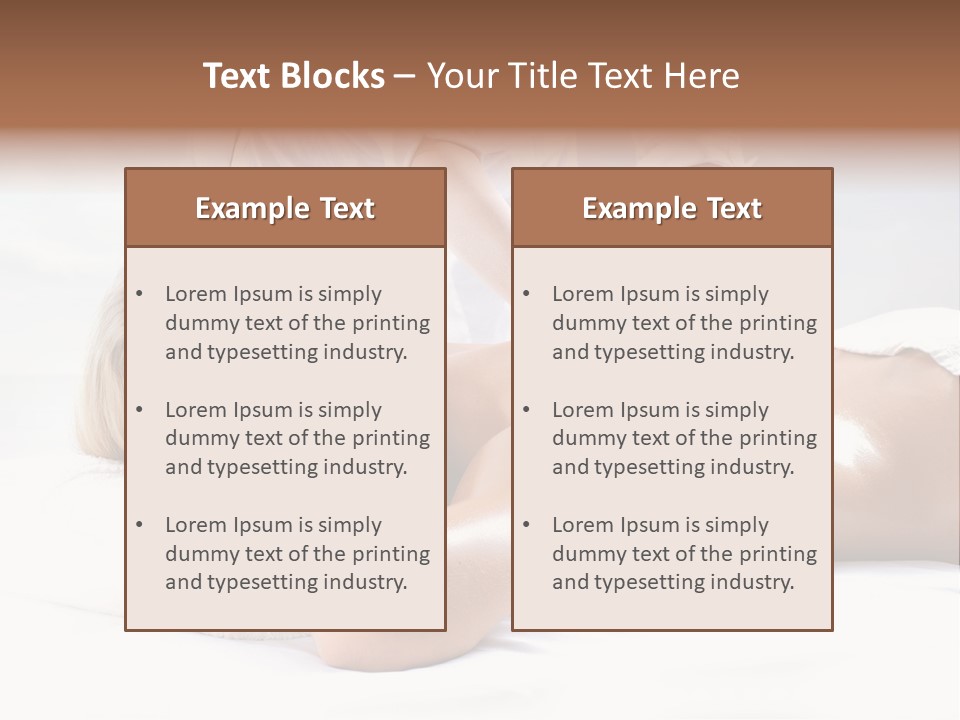 Ocean Massage Back PowerPoint Template