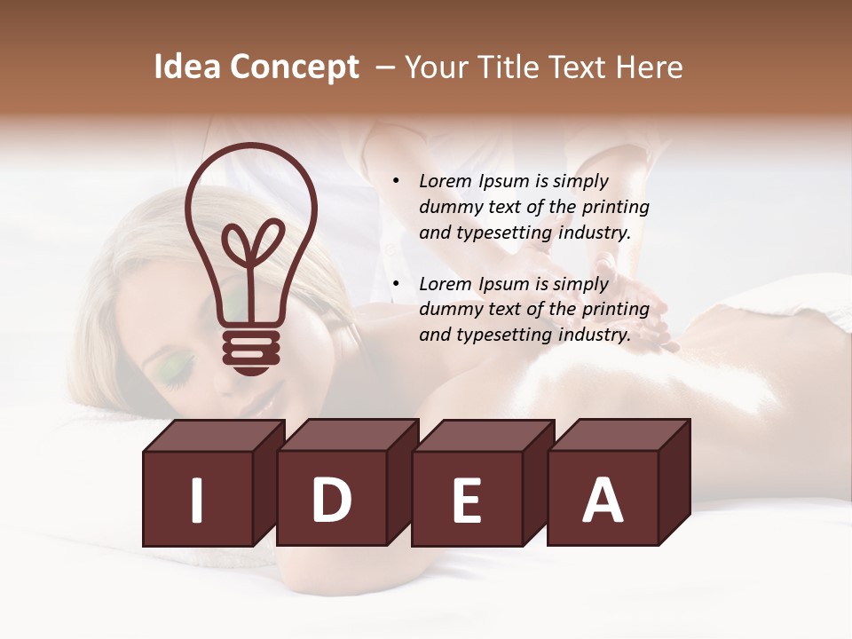 Ocean Massage Back PowerPoint Template