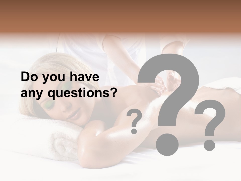 Ocean Massage Back PowerPoint Template