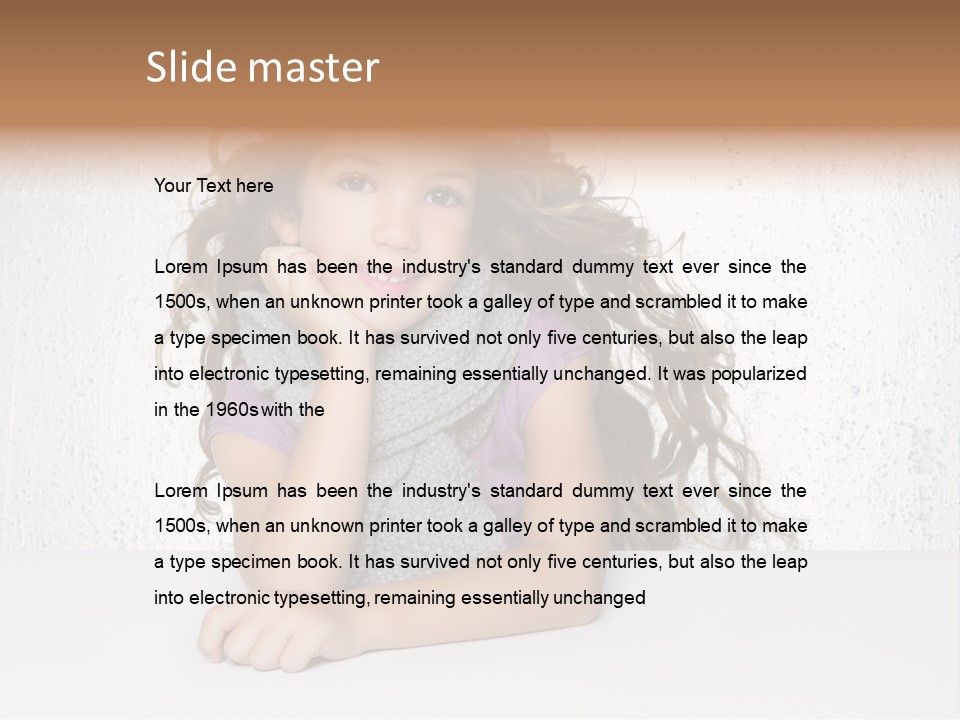 Gorgeous Daughter Child PowerPoint Template
