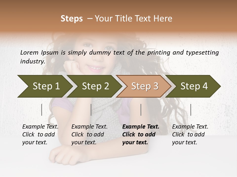 Gorgeous Daughter Child PowerPoint Template