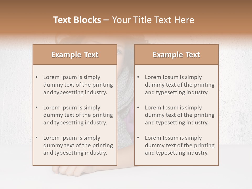 Gorgeous Daughter Child PowerPoint Template