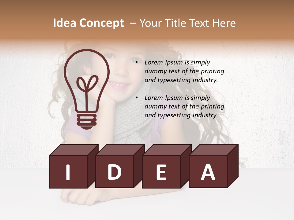 Gorgeous Daughter Child PowerPoint Template