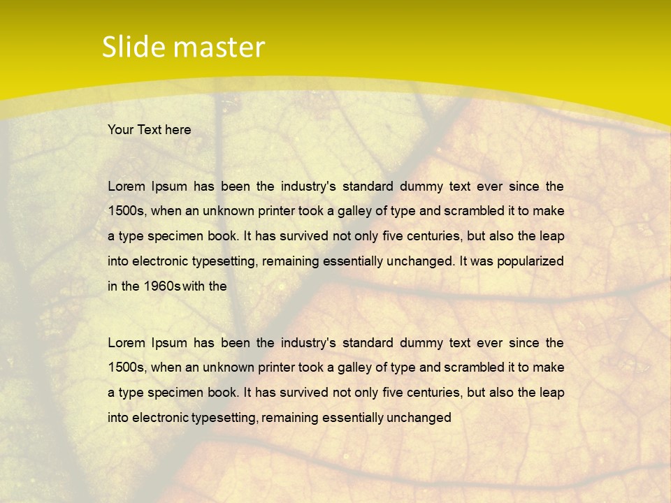 September Dry November PowerPoint Template