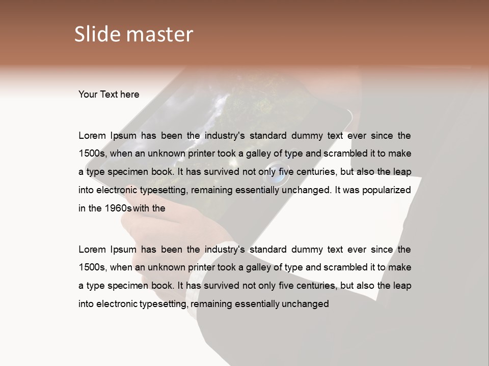Touch Motion Phone PowerPoint Template