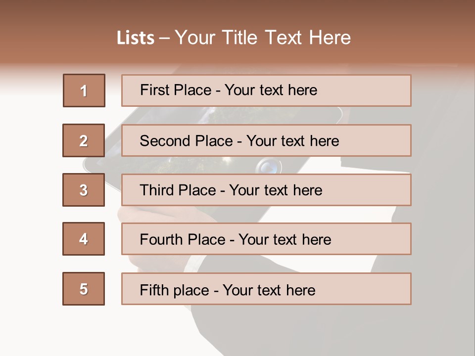 Touch Motion Phone PowerPoint Template