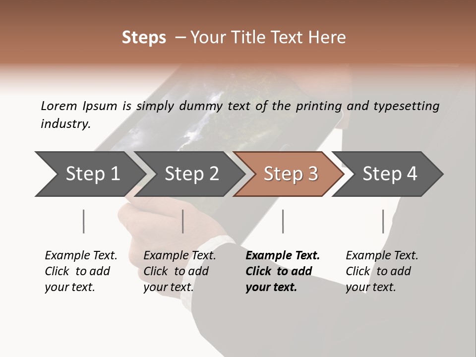 Touch Motion Phone PowerPoint Template