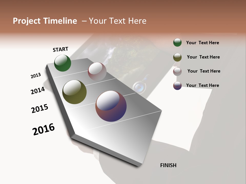 Touch Motion Phone PowerPoint Template