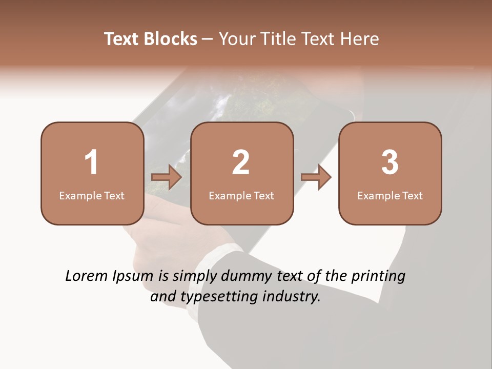 Touch Motion Phone PowerPoint Template