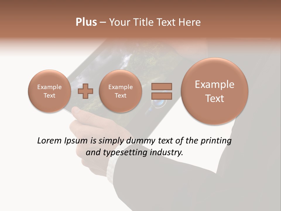 Touch Motion Phone PowerPoint Template