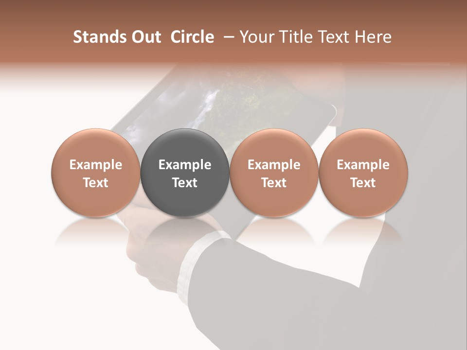 Touch Motion Phone PowerPoint Template